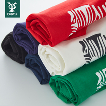 Short-sleeved T-shirt cotton round neck T-shirt childrens summer coat boys printing medium-and-large boy half-sleeved T-shirt tide