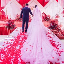 Simulation rose petals Wedding hand sprinkled flowers Wedding room decoration Valentines Day confession proposal manufacturing romantic decoration