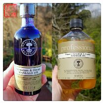 NYR Organic Geranium Sweet Orange Massage Oil 100ml 500ml Fresh and Soothing Skin-friendly Spot