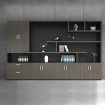 Shanghai Office Furniture Wood Filing Cabinet Bookcase Portfolio Information Archives Cabinet Boss Room Background Documents Cabinet