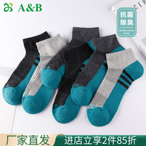 ab underwear socks cotton thickening hair rings antibacterial anti - odor fourth season sweating and breathable male sports leisure boat stockings AB 21