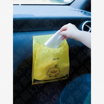 Car garbage bag disposable sticky trash can box car interior car mounted car storage multi-function