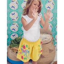 MiniBoden sleeveless top girl frill solid color vest UK direct childrens clothing spring and summer New