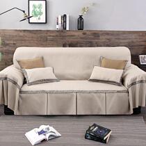 Plain sofa cover modern simple all-inclusive sofa towel cushion full cover fabric sofa cover single and double trio combination