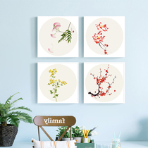 Minimalist cross embroidered 2021 new bedroom small flower line embroidered living room minimalist modern small pieces simple embroidered new hands