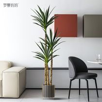 Roman Mom Modern Indoor Emulation Plant Sisal Floor Potted Room Sofa Living Room Sofa green Plant Decorative Home Pendulum