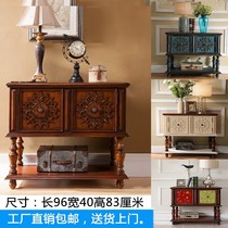 American entrance cabinet Entrance table Entrance table European dining side cabinet Living room entrance decorative cabinet Side cabinet