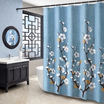 Bathroom shower curtain door partition waterproof cloth