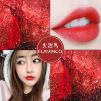 Flamingo color rich lipstick matte lipstick durable Moisturizing not easy to decolorize and not stick to Cup Bite lip makeup