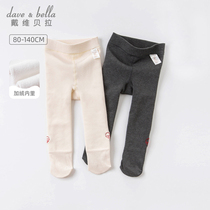 David Bella Girls Pantyhose Winter New Childrens Socks Thick Stretch Leggings Kids Plus Velvet Pantyhose