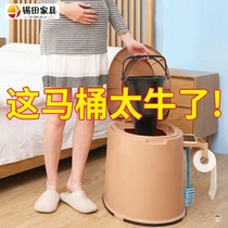 Bedroom adult simple elderly mobile toilet comfortable bottomless deodorant large toilet indoor bucket pregnant woman household