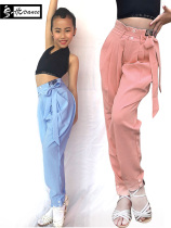 Royal Dynasty Latin dance Costume Girl Turnip Pants With Pants Children Dance Long Pants Kharen Pants Latin Pants