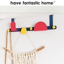 Good thing has iron door rear adhesive hook rack non-perforated door back Hook bedroom nail-free coat hook