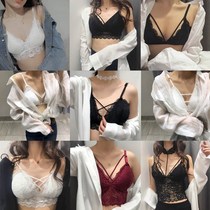 LiLyBrovvn summer new Korean version of the two-breasted non-steel ring lace gathered beautiful back wrapped chest student bra underwear women