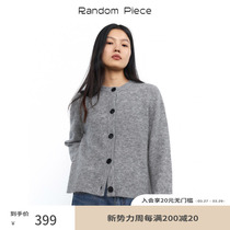 RandomPiece Winter New Australian Beautiful Wool Soft knitted round - collar long - sleeved shirt