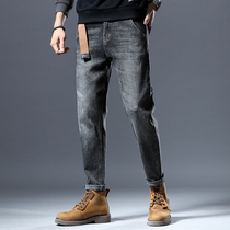 Jeans men 2021 autumn and winter casual loose Harlan Tide brand stretch pants trendy Joker long pants