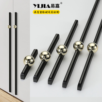 Yi Jia modern simple light luxury cabinet drawer wardrobe door handle American one-meter extended shoes cabinet long handle