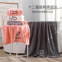 Large bath towel than pure cotton towel water absorption does not lose hair Adult men and women adults children students Korean version of the cute towel