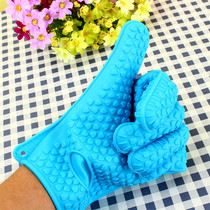  Hot Silicone Oven Gloves Heat Protection Glove Slicon Kitche