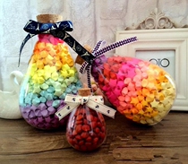 Glass bottle water drop wishing bottle Star bottle paper crane bottle drifting weather forecast bottle birthday Chinese Valentines Day Valentines Day gift