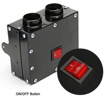 2 hole 12V 150W 300W car travel warm thermostat fan defrost defogger car heater