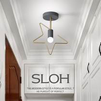 Nordic corridor lights aisle lights light luxury simple creative balcony star decoration cloakroom Net red porch ceiling light