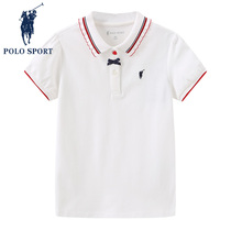 Polosport girls short sleeve t-shirt polo shirt baby shirt in childhood in spring and summer clothing children dressed in childhood