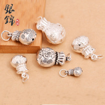 925 sterling silver diy accessories money bag pendant lucky bag pendant handmade beaded red rope ring bracelet necklace jewelry