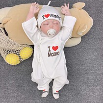 Baby clothes Newborn jumpsuit baby butterfly hawear 0-3-6 months crawling costume pure cotton spring and autumn four season dress