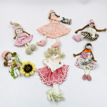 Export pure handmade fabric cartoon doll cute sweet girl stereo cloth patch DIY corsage accessories