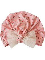 Little fairy lace bow print long hair not comfortable swimming cap daily wear fashion new 3138