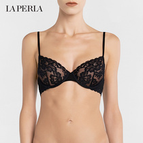 LA PERLA womens underwear AMELIA big chest show small hollow transparent sexy lace embroidered bra