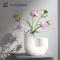 CLC GRAND SEA STONE BAMBOO FLOWER EMULATION DECORATION FLOWER PENDULUM Fancy Flowers Decoration Furnishing Light Lavish Dining Table Flowers