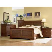 American country solid wood bed European neoclassical 1 8 m double bed wedding bed storage high box bed customization