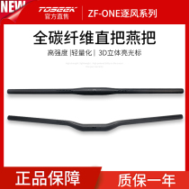 TOSEEK Carbon Fiber Mountain Car Bike Handle Accessories Directly Put Yan Handle Road ZF-ONE 3D Black Light