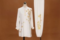 Tai Chi clothing practice male martial arts clothing Chinese style summer Taiji clothing female South Korean silk martial arts clothing competition clothing