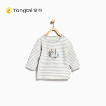 Tongtai spring and autumn new baby long-sleeved underwear 3-18 months of men and womens baby pullover head and shoulder open top autumn coat