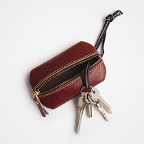 New handmade cow leather multifunction key bag minimalist genuine leather male and female universal car home key containing bag