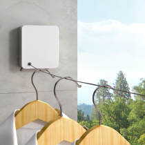 Invisible clothesline wire rope stainless steel non-perforated balcony bathroom cool drying rack drying quilt clothing artifact