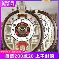  Seiko watches Modern art fashion European living room magic rotating music timekeeping big wall clock QXM291 902