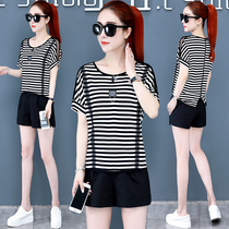 Short - sleeved womens clothing 2022 popular new fashion - ocean temperament short - suit