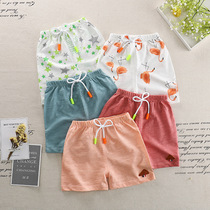 Summer New Children Shorts Bamboo Festival Cotton Boy Shorts Girl Beach Pants 1-3-5 Year Old Home Casual Shorts