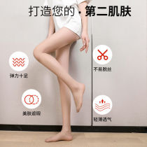 Stockings womens thin anti-hook silk summer ultra-thin invisible leg socks black flesh color big pants Net Red Pineapple stockings