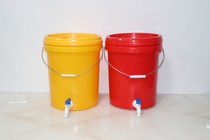 Hand wash bucket tap with lid thickened water storage plastic bucket with tap bath head bucket with oil nozzle waterproof barrel