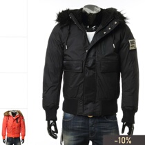Three-one thousand good products Diesel di seater men even cap fur collar warm cotton clothes 00SWF2 0GAVS