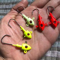 Fish-shaped Luya lead hook 7 10 14 21 28g color Lua hook
