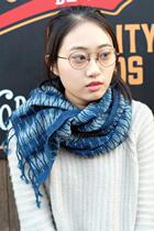 China Total Generation Spot] Netherlands Indigo People hand made blue dye Indigo scarf CHIBA