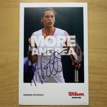 Andrea Petkovics official pro-pen sign card 1 Tennis