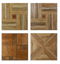 American country antique brick 400x400 tile imitation solid wood pattern floor tiles pastoral style balcony courtyard floor tiles