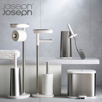 UK imports Joseph toilet paper towel holder stainless steel set up paper winder with toilet brush paper holder